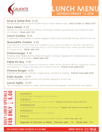 Mexican Restaurant «Caliente Mexican Craving | Baton Rouge, LA», reviews and photos, 1072 W Lee Dr, Baton Rouge, LA 70820, USA