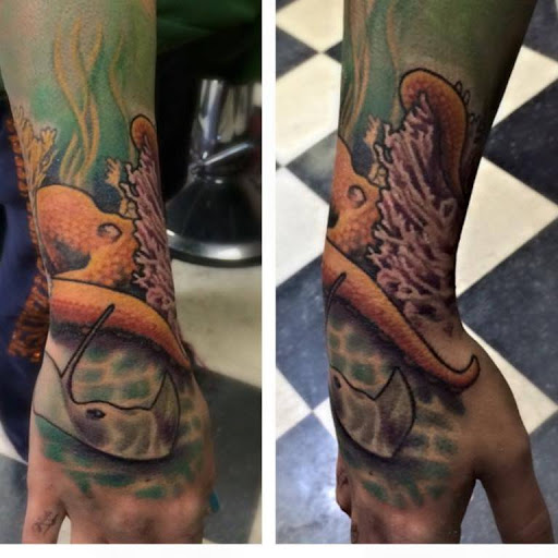 Explore state of florida tattoo ideas, creative tattoo ideas in Endicott, available at Live 2 Imagine Tattoo Studio