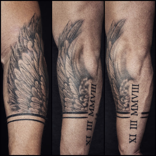 Explore chicago bears tattoo ideas, creative tattoo ideas in Warrior, available at The Great Wilderness Tattoo