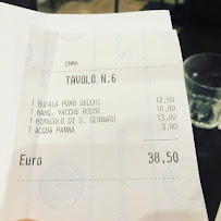 Emma restaurant à Rome menu