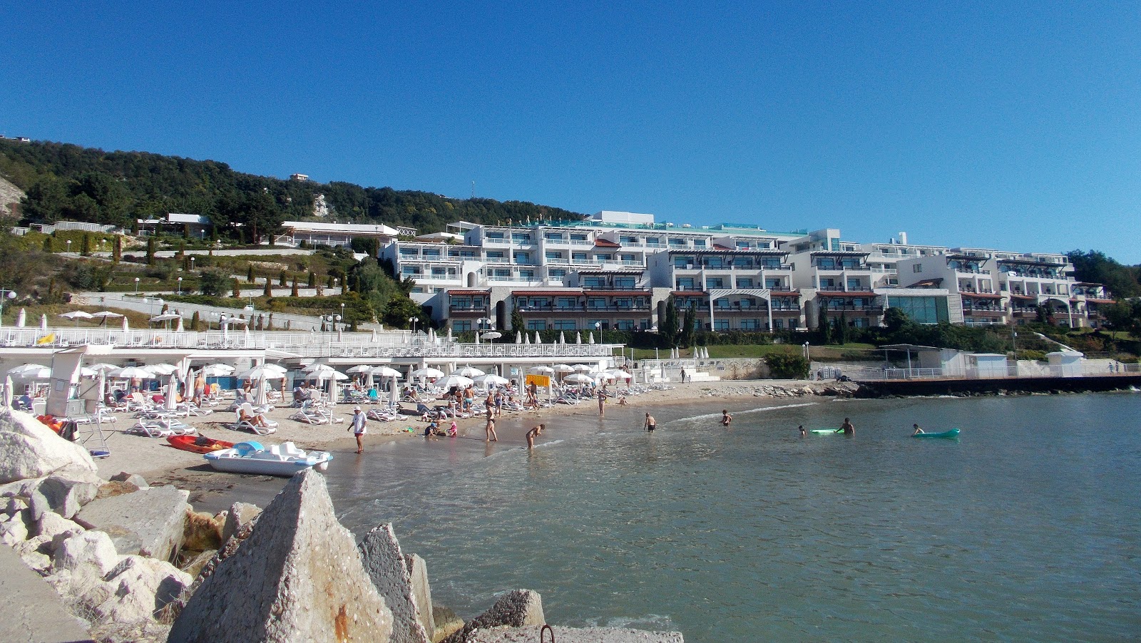 Foto av White Lagoon beach med beige sand yta