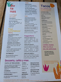 Menu du Piquin à Lyon