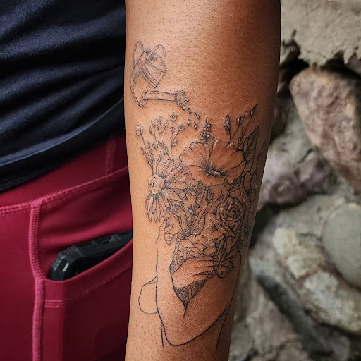 Explore bull riding tattoo ideas, creative tattoo ideas in Minocqua, available at Whisky Rose Tattoo Parlor