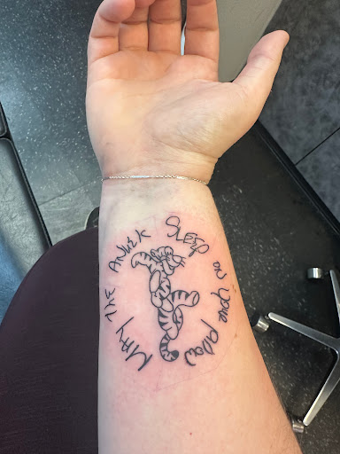 Explore hand tattoo idea, creative tattoo ideas in Las Vegas, available at LV Tattoo