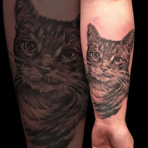 Explore new school tattoo ideas, creative tattoo ideas in Las Vegas, available at Heartless Tattoo LV