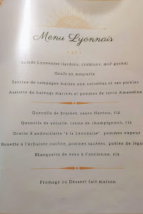 Restaurant français Restaurant Café du Soleil à Lyon (le menu)