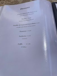 Carte du Ristorante Il Cicchetto à Porto Torres