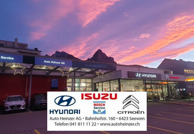 Rezensionen über Garage Auto Heinzer AG - Hyundai, Citroen, Bosch, Isuzu, Service, Reifenwechsel, MFK und Busvermietung im Talkessel Schwyz in Einsiedeln - Autohändler