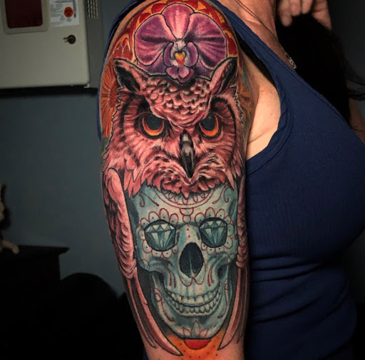 Explore illusion tattoo ideas, creative tattoo ideas in West Chester, available at Double Diamond Tattoos