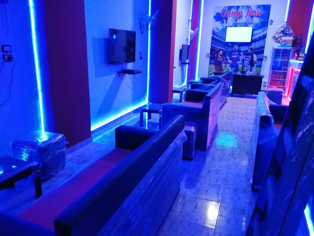 Camp Nou Playstation cafe