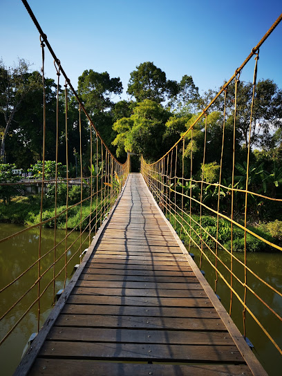 สะพานสลิง วัดบ้านใหม่ (Sling Bridge, Ban Mai Temple)