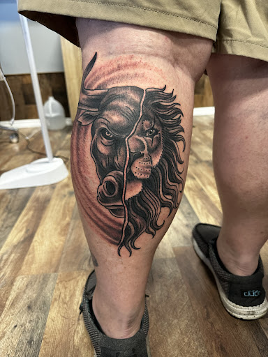 Explore tattoo ideas for guys shoulder, creative tattoo ideas in Seymour, available at 3 Sevens Tattoo