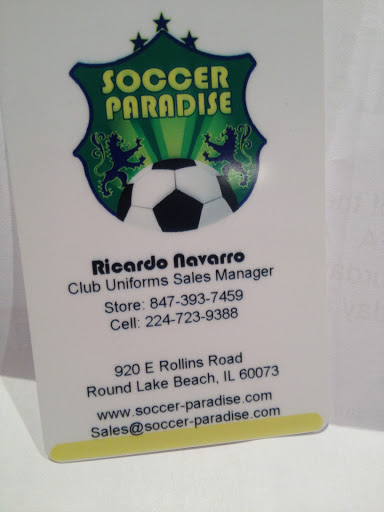 Soccer Store «Soccer Paradise», reviews and photos, 920 E Rollins Rd, Round Lake Beach, IL 60073, USA