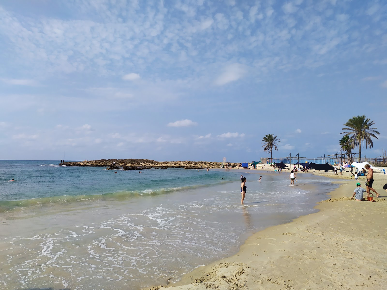 Photo of Neve Yam beach and the settlement