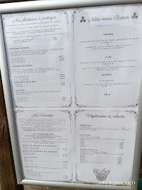 Restaurant A La Table De Ced à Louannec carte