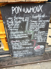 Restaurant japonais authentique Pontochoux à Paris - menu / carte