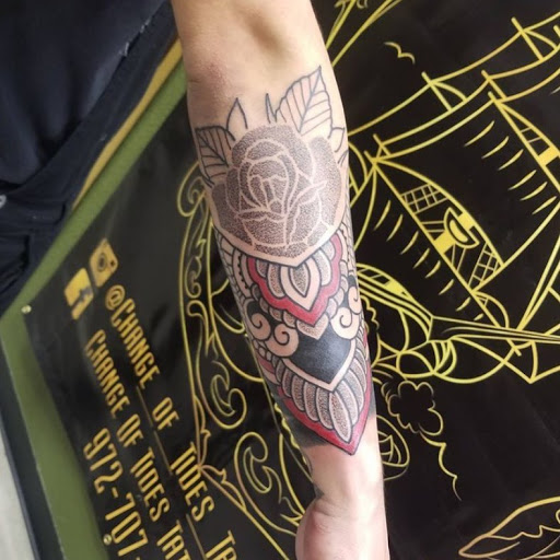 Explore cool name tattoo ideas, creative tattoo ideas in Dallas, available at Change of Tides Tattoo