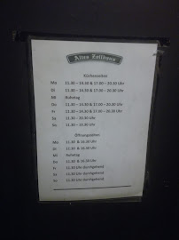 Restaurant Gaststätte Altes Zollhaus à Bleckede - menu / carte