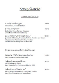 Menu / carte de Restaurant Töpferstuben à Höhr-Grenzhausen
