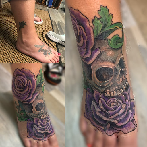 Explore anime neck tattoo ideas, creative tattoo ideas in Ocala, available at The Tattoo Gallery of Ocala LLC