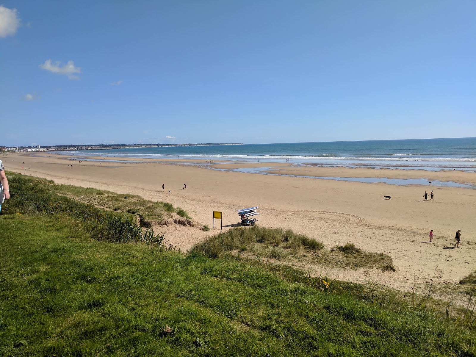 Foto van Bridlington South beach met lange baai