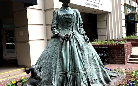 Queen Charlotte Walks in Her Garden Statue image