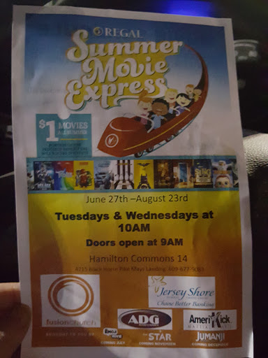 Movie Theater «Regal Cinemas Hamilton Commons 14», reviews and photos, 4215 E Black Horse Pike, Mays Landing, NJ 08330, USA