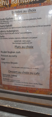 Restaurant punjab indien et pakistanais à Bordeaux carte