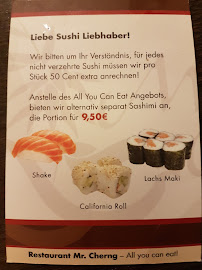 Mr. Cherng à Hamburg menu
