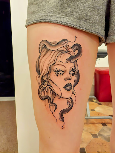 Explore nerdy tattoo ideas, creative tattoo ideas in Hebron, available at Explosive Ink Tattoo