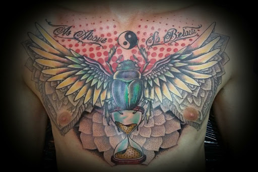 Explore chicago skyline tattoo ideas, creative tattoo ideas in Saint Petersburg, available at Buku Tattoo Studio