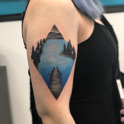 Explore emerald tattoo ideas, creative tattoo ideas in Lockport, available at Archer Ink Tattoo