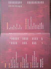 Menu / carte de Posthörnle à Schwäbisch Hall