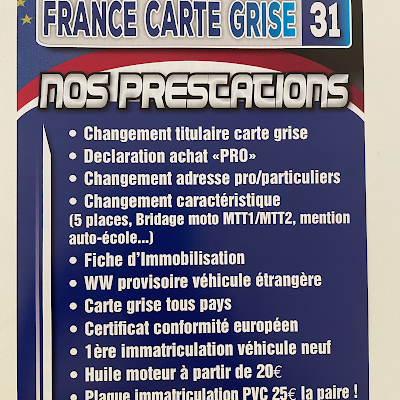 SERVICE CARTE GRISE TOULOUSE à Toulouse