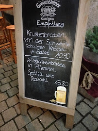 Carte du Gasthaus Restaurant Zum Schwan à Dillenburg