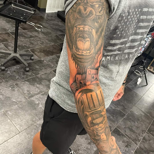 Explore texas tattoo ideas for men, creative tattoo ideas in Burlington, available at Lost Boys Tattoo & Piercing