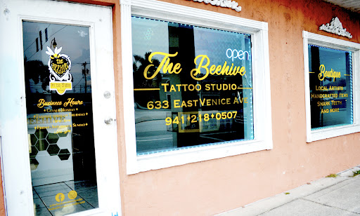 Explore floral tattoo ideas for females, creative tattoo ideas in Venice, available at The Beehive Tattoo Studio and Boutique