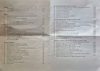 Menu du Gaststätte Dionysos à Peißenberg