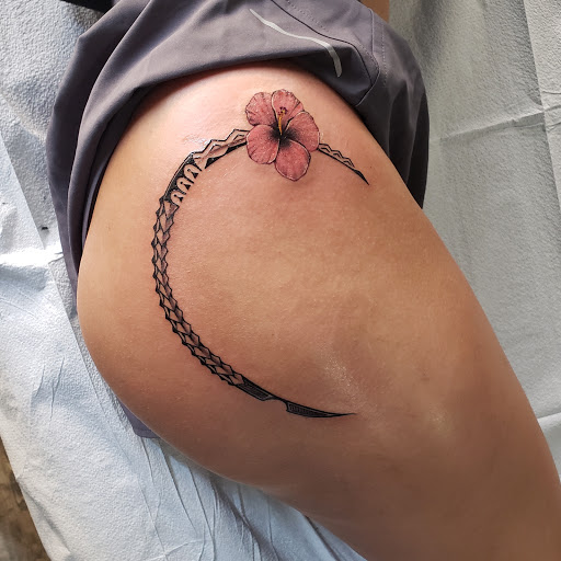 Explore black bear tattoo ideas, creative tattoo ideas in Laguna Beach, available at Lo Cal Tattoo Studio