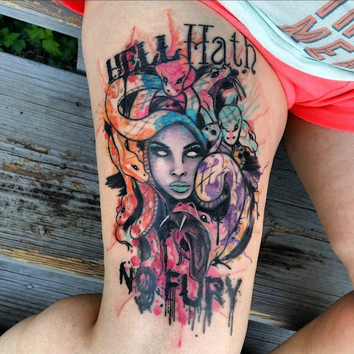 Explore adventure tattoo ideas, creative tattoo ideas in Benton, available at Spectrum Tattoo