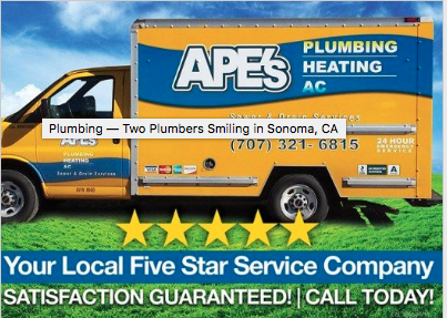 APES Plumbing Heating, Sewer & Drain Services in Sonoma, California