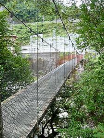 佐田発電所の吊橋