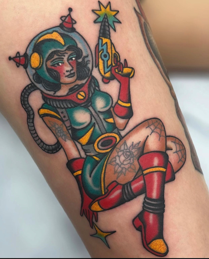 Explore floral hand tattoo ideas, creative tattoo ideas in Anaheim, available at Torch Tattoo