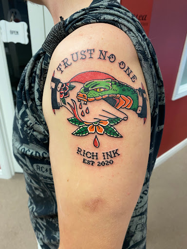 Find lettering tattoo ideas for your next unique tattoo in Shepherdsville at Rich Ink