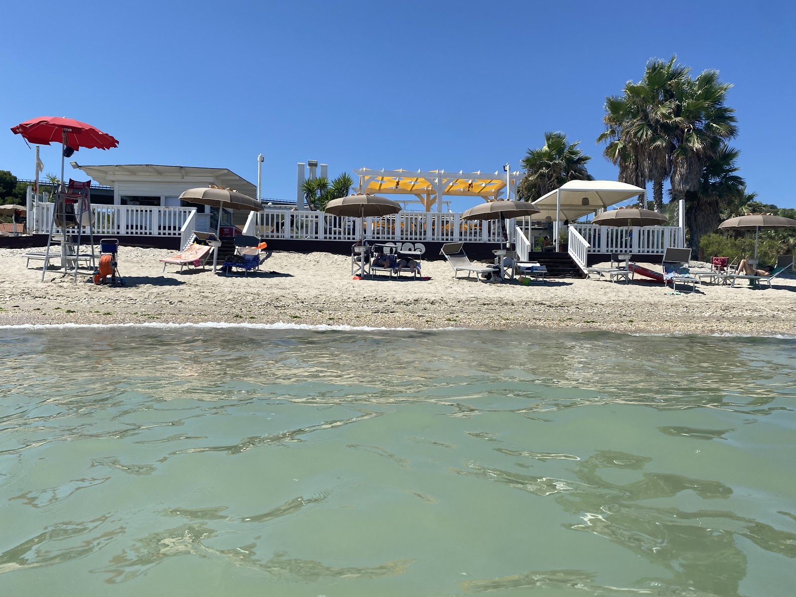 Fotografija Spiaggia di Ponte Nina-Campofilone z modra voda površino