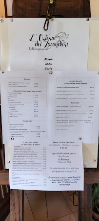 Osteria dei Locandieri à Abbadia San Salvatore carte