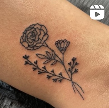 Explore tattoo ideas for mom of 3, creative tattoo ideas in Granville, available at Moody Manor