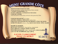 Carte du La grande côte restaurant à Saint-Palais-sur-Mer