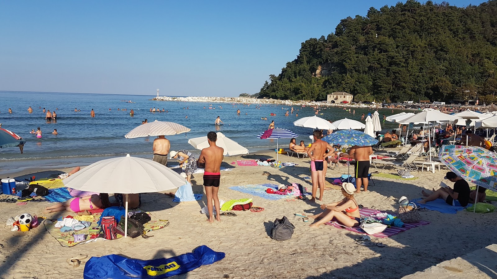 Foto di Skala Potamias area del resort sulla spiaggia