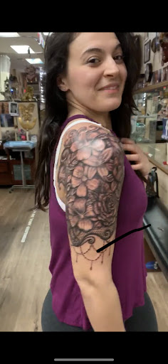 Explore cover up shoulder tattoo ideas, creative tattoo ideas in Lakeland, available at Ink Therapy Tattoos LLC